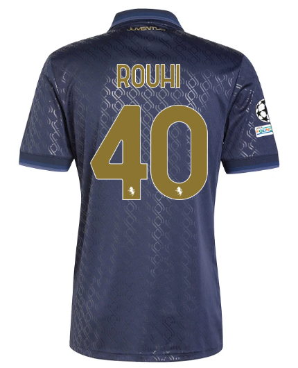 Official JUVENTUS THIRD JERSEY 202425 – 40 – ROUHI – Champions League Pack Collection - Juventus FC Gear