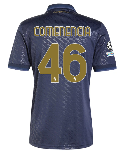 Official JUVENTUS THIRD JERSEY 202425 – 46 – COMENENCIA – Champions League Pack Collection - Juventus FC Gear