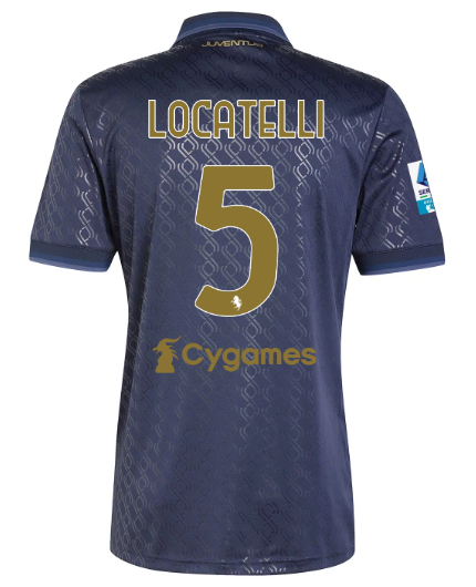 Official JUVENTUS THIRD JERSEY 202425 – 5 – LOCATELLI – Serie A Pack Collection - Juventus FC Gear