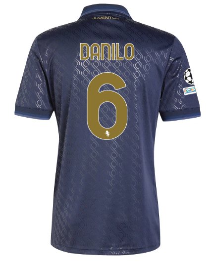 Official JUVENTUS THIRD JERSEY 202425 – 6 – DANILO – Champions League Pack Collection - Juventus FC Gear