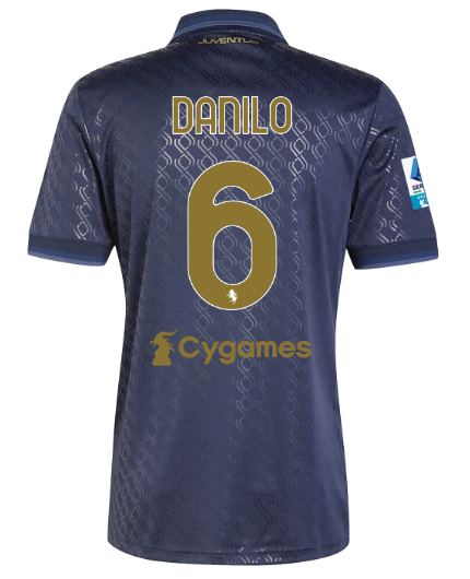 Official JUVENTUS THIRD JERSEY 202425 – 6 – DANILO – Serie A Pack Collection - Juventus FC Gear