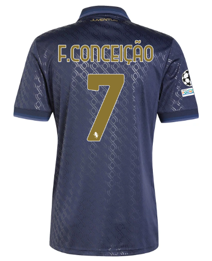 Official JUVENTUS THIRD JERSEY 202425 – 7 – F.CONCEIÇÃO – Champions League Pack Collection - Juventus FC Gear