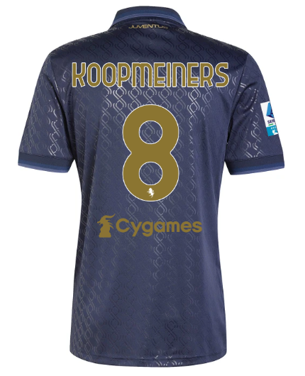 Official JUVENTUS THIRD JERSEY 202425 – 8 – KOOPMEINERS – Serie A Pack Collection - Juventus FC Gear