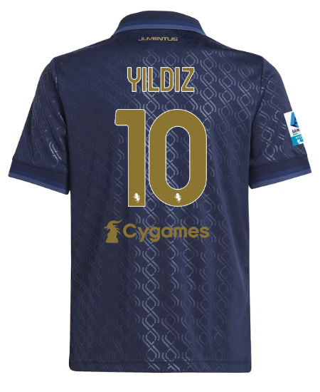 Official JUVENTUS THIRD JERSEY 202425 – KIDS – 10 – YILDIZ – Serie A Pack Collection - Juventus FC Gear