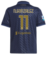Official JUVENTUS THIRD JERSEY 202425 – KIDS – 11 – N.GONZALEZ – Serie A Pack Collection - Juventus FC Gear