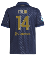 Official JUVENTUS THIRD JERSEY 202425 – KIDS – 14 – MILIK – Serie A Pack Collection - Juventus FC Gear