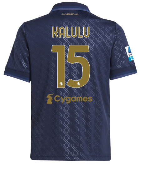Official JUVENTUS THIRD JERSEY 202425 – KIDS – 15 – KALULU – Serie A Pack Collection - Juventus FC Gear