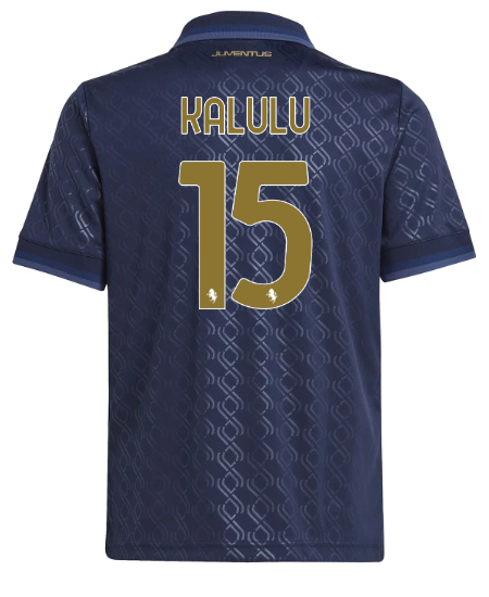 Official JUVENTUS THIRD JERSEY 202425 – KIDS – 15 – KALULU Collection - Juventus FC Gear