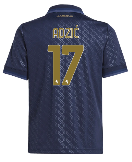 Official JUVENTUS THIRD JERSEY 202425 – KIDS – 17 – ADZIĆ Collection - Juventus FC Gear