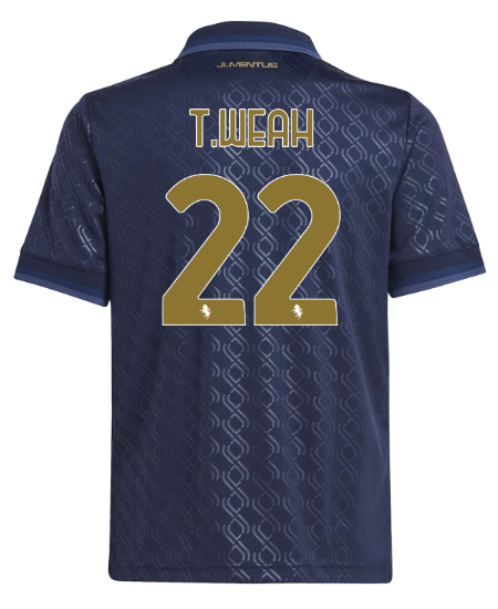 Official JUVENTUS THIRD JERSEY 202425 – KIDS – 22 – T.WEAH Collection - Juventus FC Gear