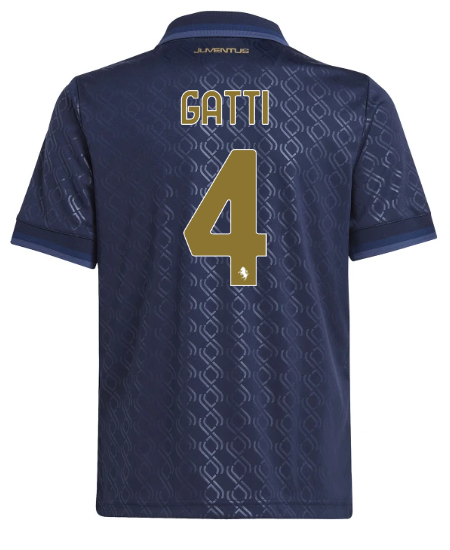 Official JUVENTUS THIRD JERSEY 202425 – KIDS – 4 – GATTI Collection - Juventus FC Gear