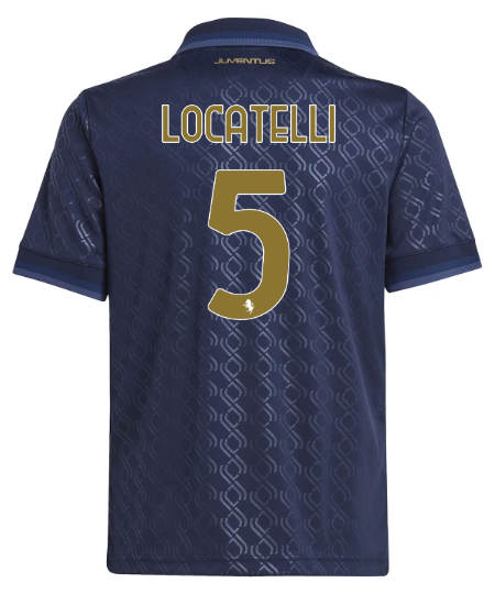 Official JUVENTUS THIRD JERSEY 202425 – KIDS – 5 – LOCATELLI Collection - Juventus FC Gear