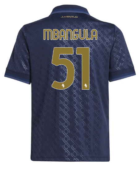 Official JUVENTUS THIRD JERSEY 202425 – KIDS – 51 – MBANGULA Collection - Juventus FC Gear