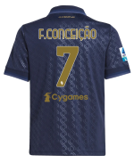 Official JUVENTUS THIRD JERSEY 202425 – KIDS – 7 – F.CONCEIÇÃO – Serie A Pack Collection - Juventus FC Gear