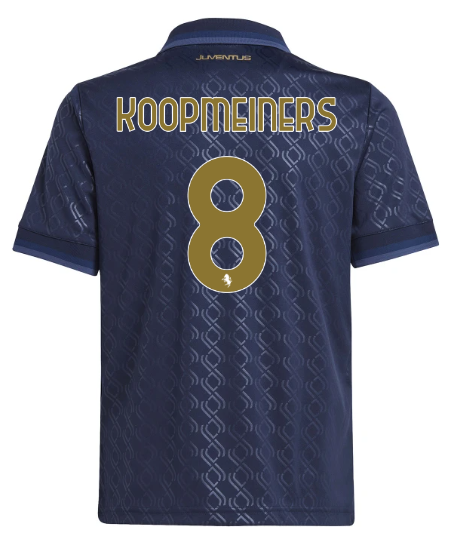 Official JUVENTUS THIRD JERSEY 202425 – KIDS – 8 – KOOPMEINERS Collection - Juventus FC Gear
