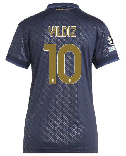 Official JUVENTUS THIRD JERSEY 202425 – WOMEN – 10 – YILDIZ – Champions League Pack Collection - Juventus FC Gear