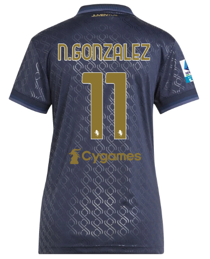 Official JUVENTUS THIRD JERSEY 202425 – WOMEN – 11 – N.GONZALEZ – Serie A Pack Collection - Juventus FC Gear