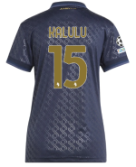 Official JUVENTUS THIRD JERSEY 202425 – WOMEN – 15 – KALULU – Champions League Pack Collection - Juventus FC Gear