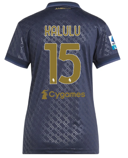 Official JUVENTUS THIRD JERSEY 202425 – WOMEN – 15 – KALULU – Serie A Pack Collection - Juventus FC Gear