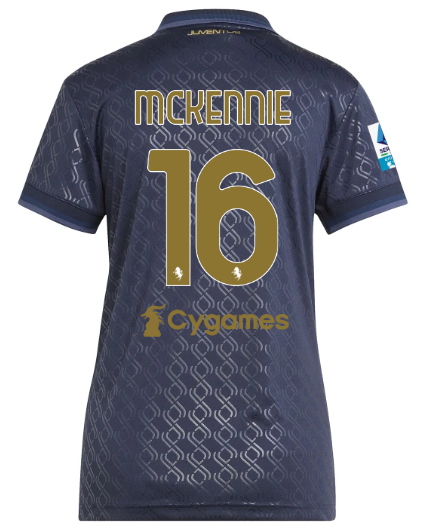 Official JUVENTUS THIRD JERSEY 202425 – WOMEN – 16 – MCKENNIE – Serie A Pack Collection - Juventus FC Gear