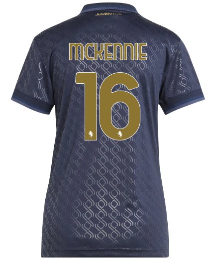 Official JUVENTUS THIRD JERSEY 202425 – WOMEN – 16 – MCKENNIE Collection - Juventus FC Gear