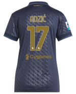 Official JUVENTUS THIRD JERSEY 202425 – WOMEN – 17 – ADZIĆ – Serie A Pack Collection - Juventus FC Gear