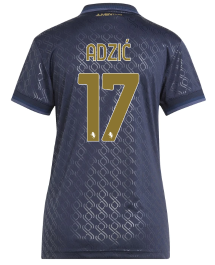 Official JUVENTUS THIRD JERSEY 202425 – WOMEN – 17 – ADZIĆ Collection - Juventus FC Gear