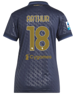 Official JUVENTUS THIRD JERSEY 202425 – WOMEN – 18 – ARTHUR – Serie A Pack Collection - Juventus FC Gear