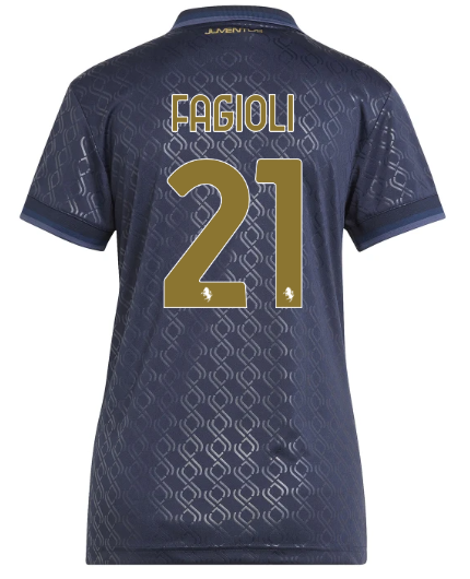 Official JUVENTUS THIRD JERSEY 202425 – WOMEN – 21 – FAGIOLI Collection - Juventus FC Gear