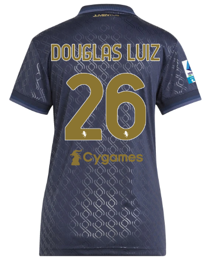 Official JUVENTUS THIRD JERSEY 202425 – WOMEN – 26 – DOUGLAS LUIZ – Serie A Pack Collection - Juventus FC Gear