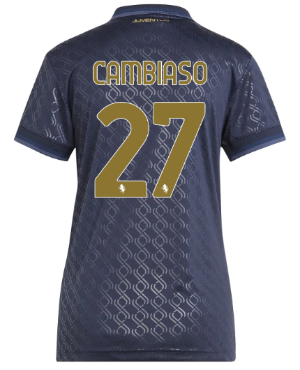 Official JUVENTUS THIRD JERSEY 202425 – WOMEN – 27 – CAMBIASO Collection - Juventus FC Gear
