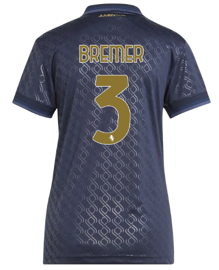 Official JUVENTUS THIRD JERSEY 202425 – WOMEN – 3 – BREMER Collection - Juventus FC Gear
