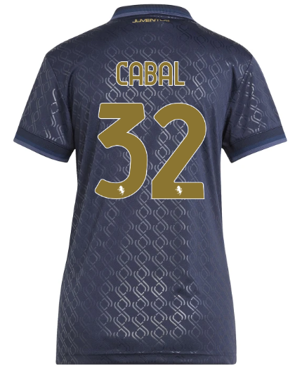 Official JUVENTUS THIRD JERSEY 202425 – WOMEN – 32 – CABAL Collection - Juventus FC Gear