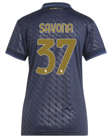 Official JUVENTUS THIRD JERSEY 202425 – WOMEN – 37 – SAVONA Collection - Juventus FC Gear