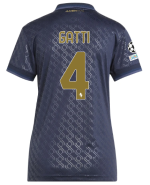 Official JUVENTUS THIRD JERSEY 202425 – WOMEN – 4 – GATTI – Champions League Pack Collection - Juventus FC Gear