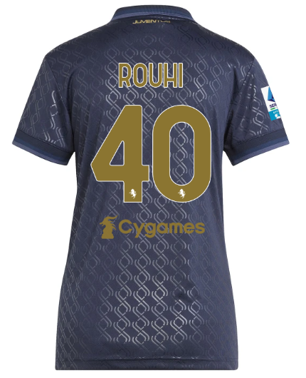 Official JUVENTUS THIRD JERSEY 202425 – WOMEN – 40 – ROUHI – Serie A Pack Collection - Juventus FC Gear