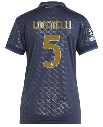 Official JUVENTUS THIRD JERSEY 202425 – WOMEN – 5 – LOCATELLI – Champions League Pack Collection - Juventus FC Gear