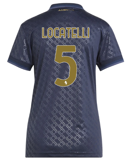 Official JUVENTUS THIRD JERSEY 202425 – WOMEN – 5 – LOCATELLI Collection - Juventus FC Gear