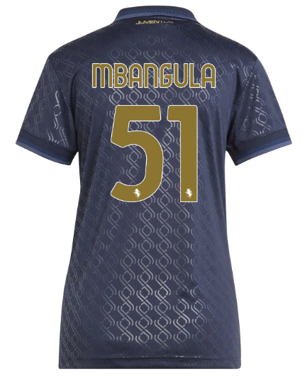 Official JUVENTUS THIRD JERSEY 202425 – WOMEN – 51 – MBANGULA Collection - Juventus FC Gear