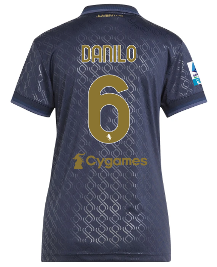Official JUVENTUS THIRD JERSEY 202425 – WOMEN – 6 – DANILO – Serie A Pack Collection - Juventus FC Gear