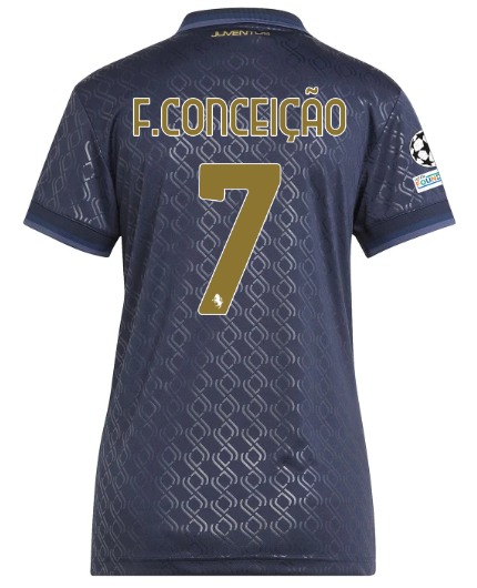 Official JUVENTUS THIRD JERSEY 202425 – WOMEN – 7 – F.CONCEIÇÃO – Champions League Pack Collection - Juventus FC Gear