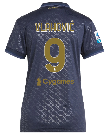 Official JUVENTUS THIRD JERSEY 202425 – WOMEN – 9 – VLAHOVIĆ – Serie A Pack Collection - Juventus FC Gear