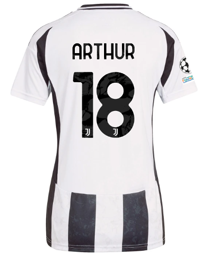Official Official Official juventus home jersey 202425 – women – 18 – arthur – champions league pack Collection – Juventus FC Gear Collection – Juventus FC Gear Collection - Juventus FC Gear