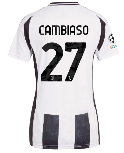 Official Official Official juventus home jersey 202425 – women – 27 – cambiaso – champions league pack Collection – Juventus FC Gear Collection – Juventus FC Gear Collection - Juventus FC Gear
