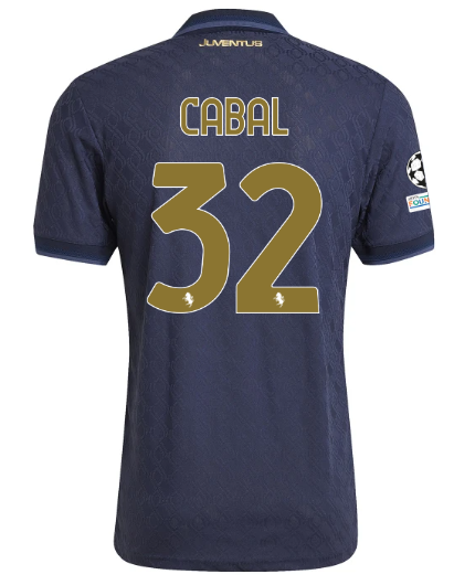 Official Official Official juventus third authentic jersey 202425 – 32 – cabal – champions league pack Collection – Juventus FC Gear Collection – Juventus FC Gear Collection - Juventus FC Gear