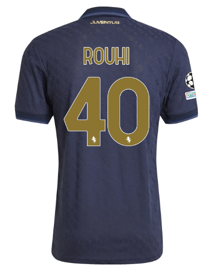 Official Official Official juventus third authentic jersey 202425 – 40 – rouhi – champions league pack Collection – Juventus FC Gear Collection – Juventus FC Gear Collection - Juventus FC Gear