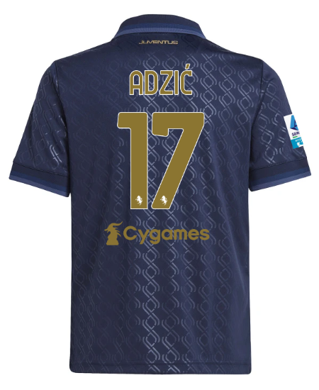 Official Official Official juventus third jersey 202425 – kids – 17 – adziĆ – serie a pack Collection – Juventus FC Gear Collection – Juventus FC Gear Collection - Juventus FC Gear